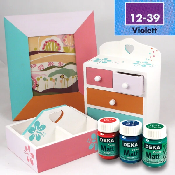 Vopsea acrilică Deka Color Matt 25 ml - 39 violet