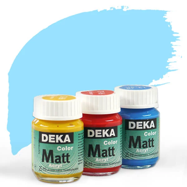 Vopsea acrilică Deka Color Matt 25 ml - 42 albastru deschis