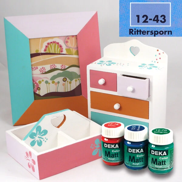 Vopsea acrilică Deka Color Matt 25 ml - 43 flori de colt