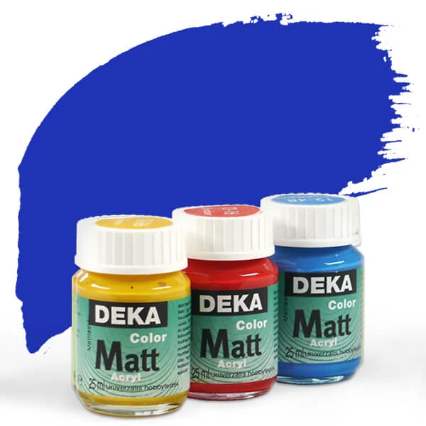 Vopsea acrilică Deka Color Matt 25 ml - 51 albastru ultramarin