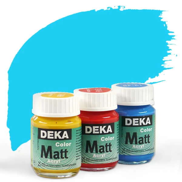 Vopsea acrilică Deka Color Matt 25 ml - 55 aqua blue