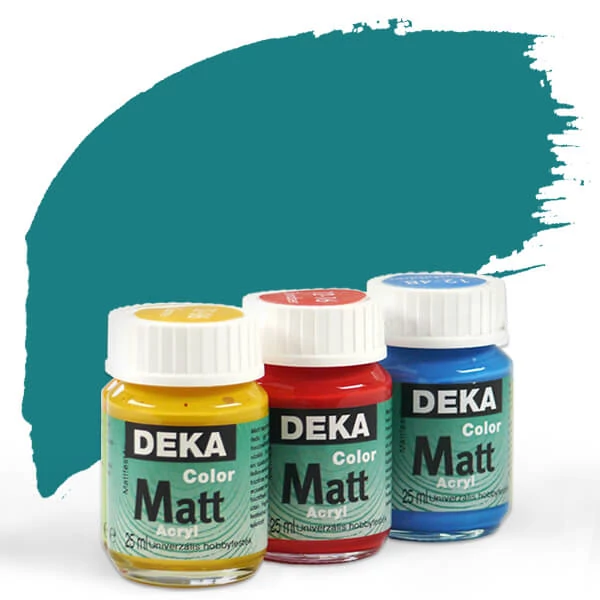 Vopsea acrilică Deka Color Matt 25 ml - 57 verde ulei