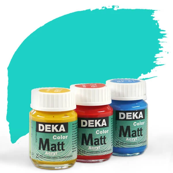 Vopsea acrilică Deka Color Matt 25 ml - 58 turcoaz