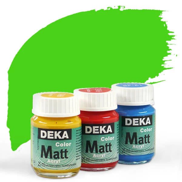 Vopsea acrilică Deka Color Matt 25 ml - Verde de mai 63 