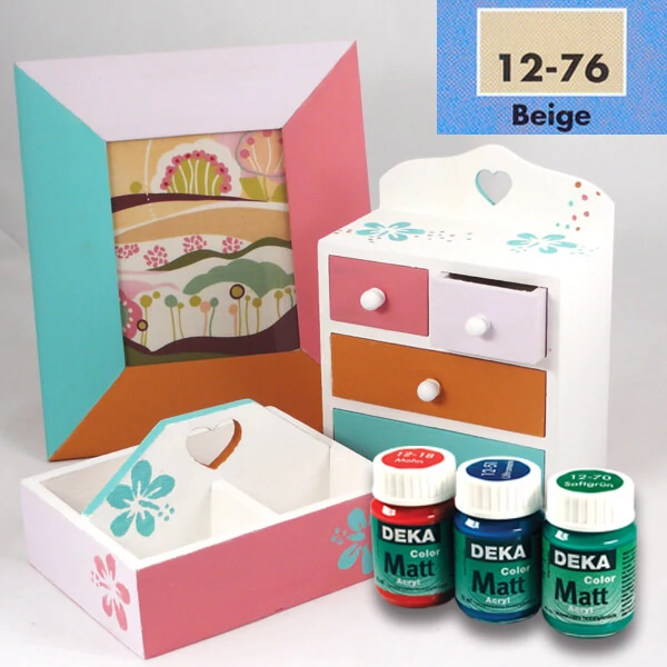 Vopsea acrilică Deka Color Matt 25 ml - 76 bej