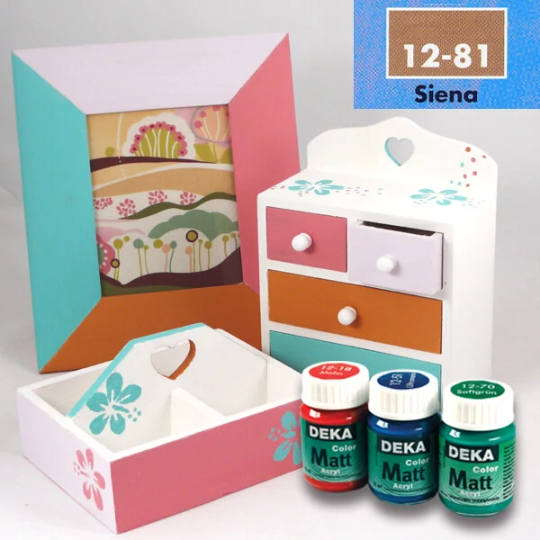 Vopsea acrilică Deka Color Matt 25 ml - 81 sienna