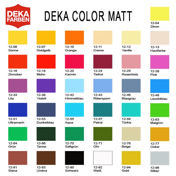 Vopsea acrilică Deka Color Matt 25 ml - 04 galben lămâie