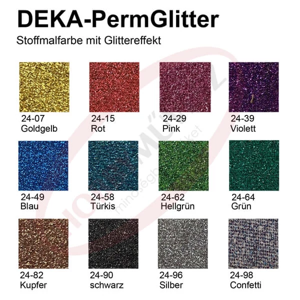  Deka Perm Glitter vopsea textil cu sclipici  25 ml - 39 violet