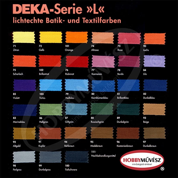 Vopsea batik Deka 10 g - oră aurie