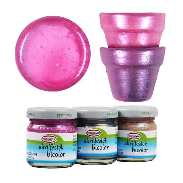 Vopsea acrilică Hobby Artist , 40 ml - bicolor, 108, rosu/violet