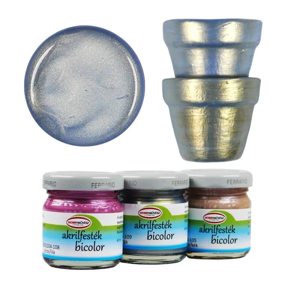 Vopsea acrilică Hobby Artist , 40 ml - bicolor, 109, albastru/galben