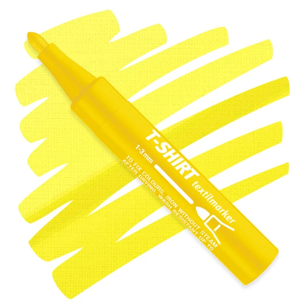 Marker textil  T-Shirt - galben fluor, 25
