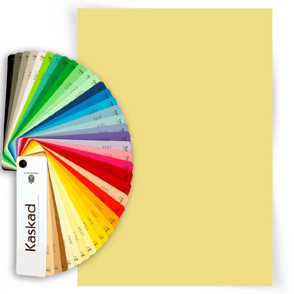 Kaskad színes fénymásolópapír, A/4, 80 g , 10 db - 55, sárga, Bunting yellow