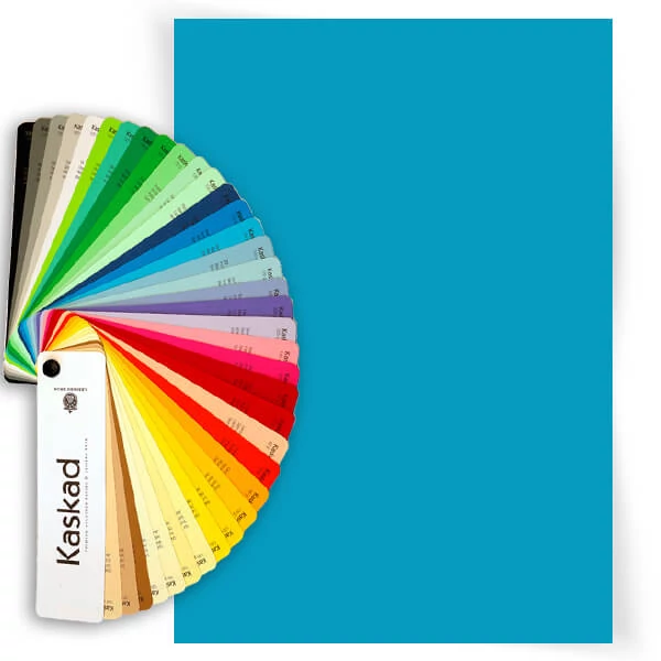 Kaskad színes fénymásolópapír, A/4, 80 g , 10 db - 77, vízkék, Peacock blue