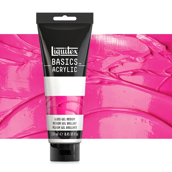 Liquitex Basics Gloss Gel medium de îngroșare, 250 ml - luciu