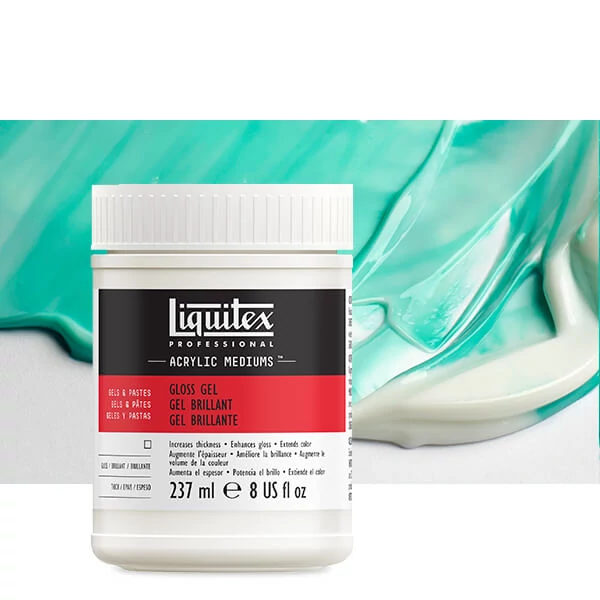 Liquitex Gloss Gel medium de îngroșare, 237 ml - lucios