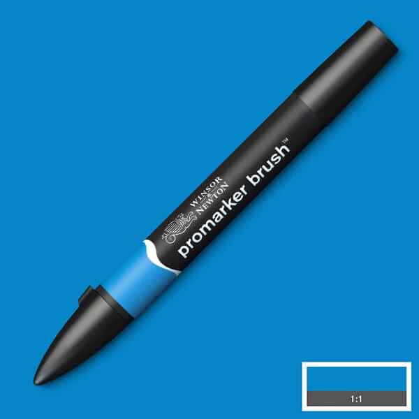 Marker tip pensulă cu alcool cu două vârfuri Promarker Brush - B346, azure