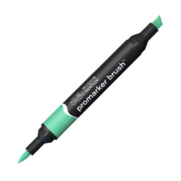 Marker tip pensulă cu alcool cu două vârfuri Promarker Brush - G637, mint green