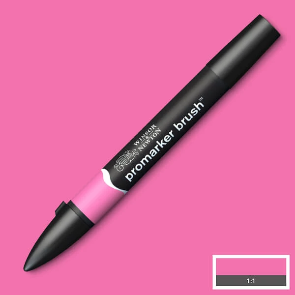 Promarker Brush marker  cu alcool cu două vârfuri  - M647, cerise