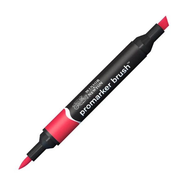 Marker tip pensulă cu alcool cu două vârfuri Promarker Brush - R666, red