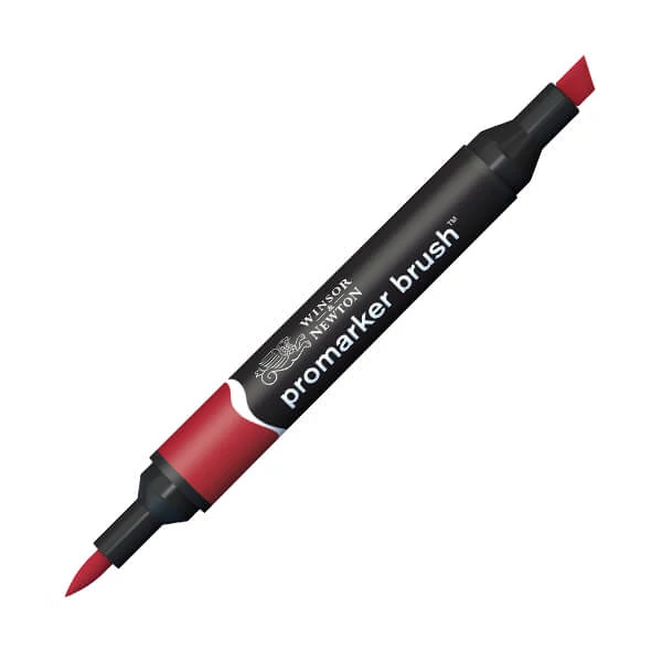 Marker tip pensulă cu alcool cu două vârfuri Promarker Brush - R735, firebrick