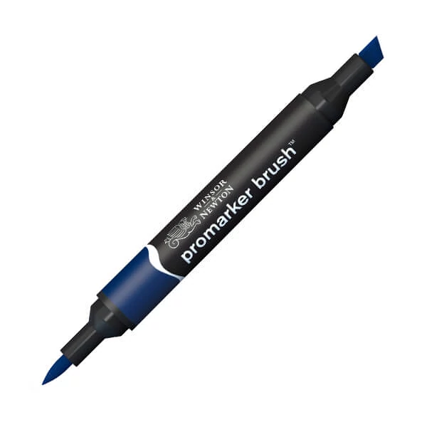 Marker tip pensulă cu alcool cu două vârfuri Promarker Brush - V234, indigo blue