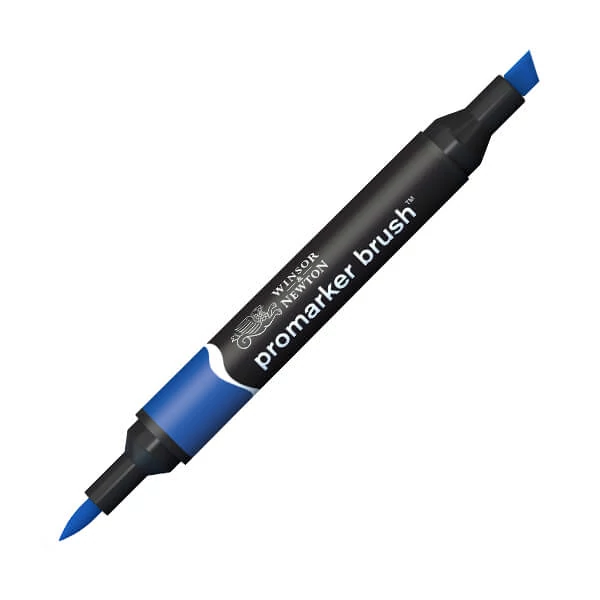 Marker tip pensulă cu alcool cu două vârfuri Promarker Brush - V264, royal blue