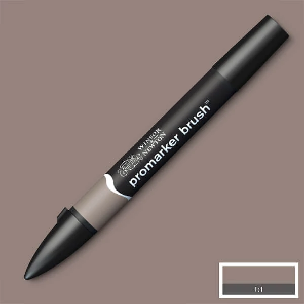 Marker tip pensulă cu alcool cu două vârfuri Promarker Brush - WG4, warm grey 4