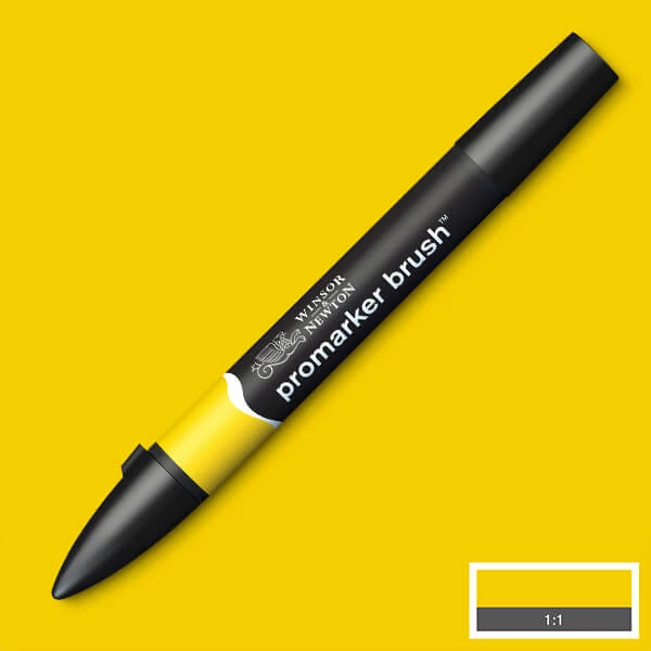 Promarker Brush marker  cu alcool cu două vârfuri  - Y367, canary