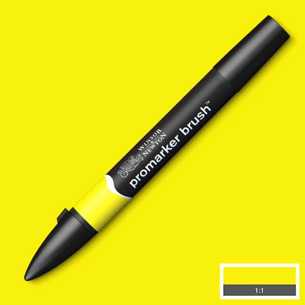Marker tip pensulă cu alcool cu două vârfuri Promarker Brush - Y657, yellow