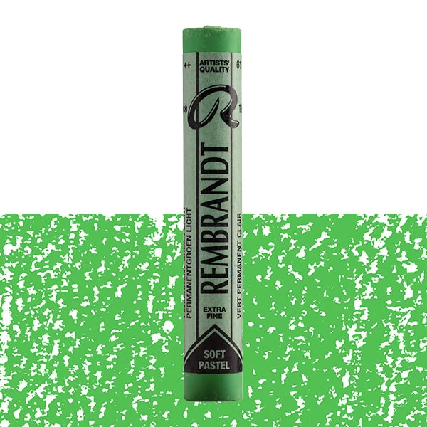 cretă pastel uscat Rembrandt - 618.5, permanent green light