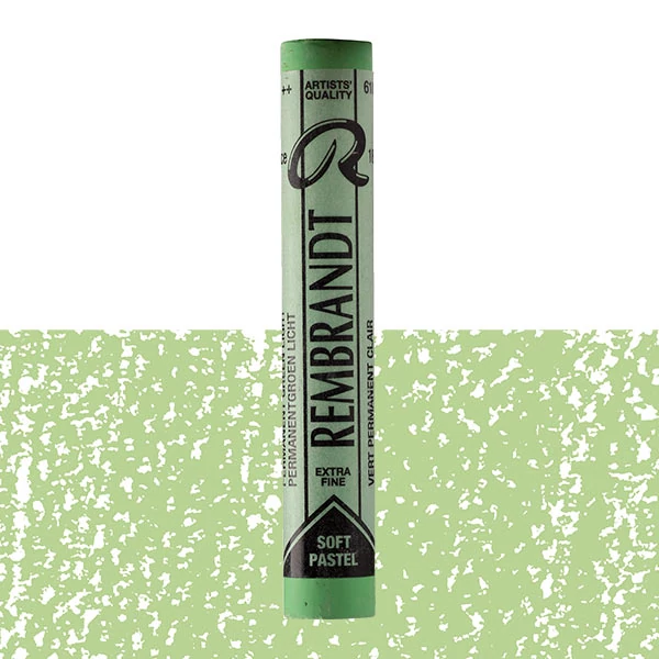 cretă pastel uscat Rembrandt - 618.8, permanent green light