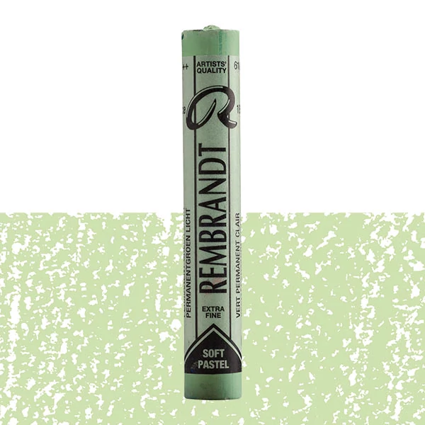 cretă pastel uscat Rembrandt - 618.9, permanent green light