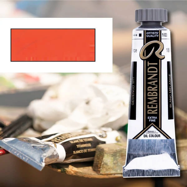 Talens Rembrandt Culori ulei, 40 ml - 303, cadmium red light