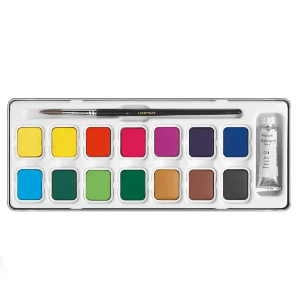 Set de vopsele Caran d'Ache Gouache Studio, 15+1 buc