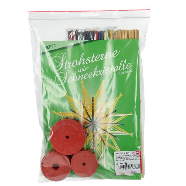 Set de confectionare stelute din paie, 8 piese