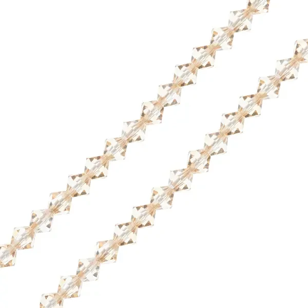 Colier din Mărgele conice de cristal  Preciosa, 4 mm - Crystal Honey