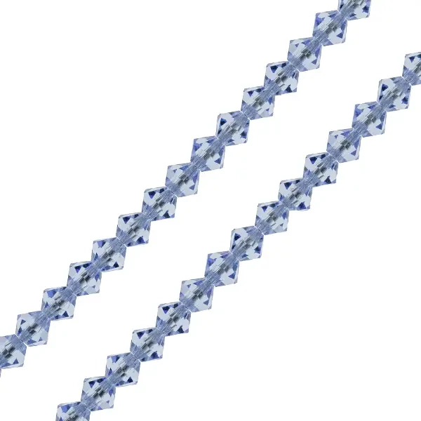 Colier din Mărgele conice de cristal  Preciosa, 4 mm - Light Sapphire