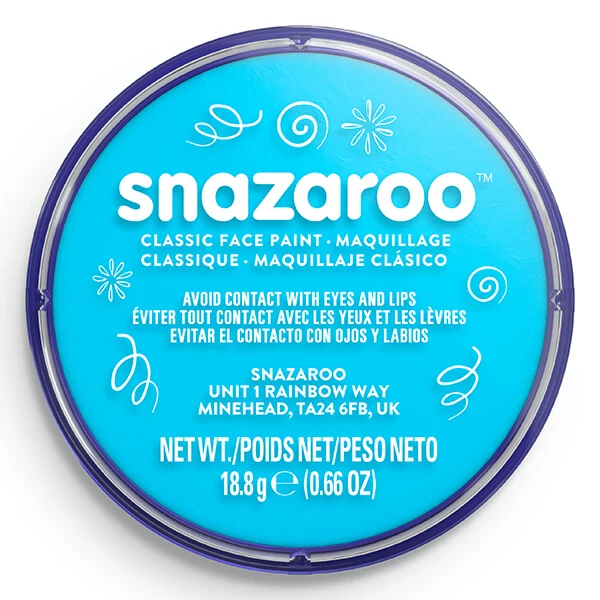 Snazaroo arcfesték korong - türkiz, turquoise 488