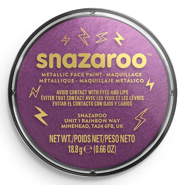 Snazaroo arcfesték korong - metál bíbor, electric purple 881 