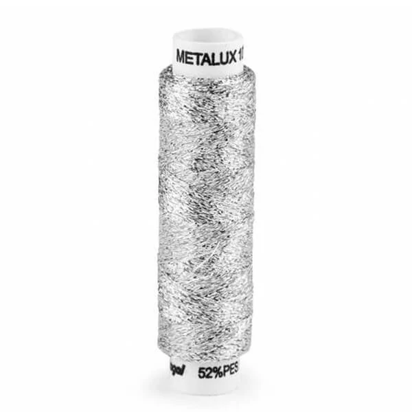 Ață metalică, Metalux, 100 m/bobina - argintiu
