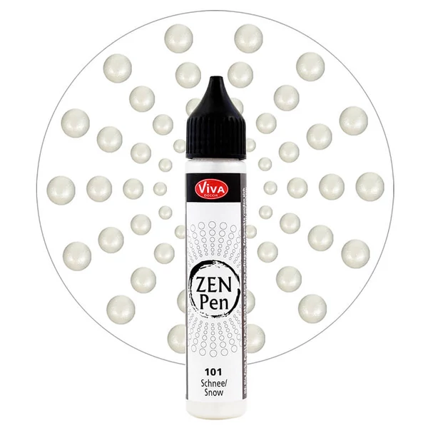 Stilou pentru pictare în puncte Zen Pen , 28 ml - alb ca zapada
