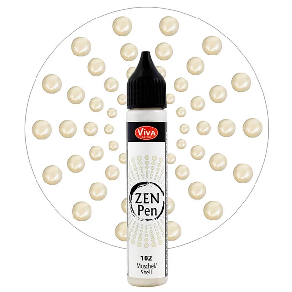 Stilou pentru pictare în puncte Zen Pen  28 ml - scoici