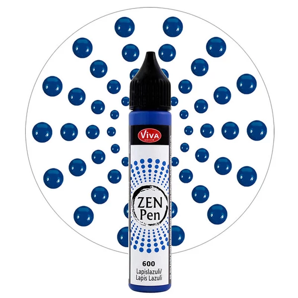 Stilou pentru pictare în puncte Zen Pen , 28 ml - lapis lazuli