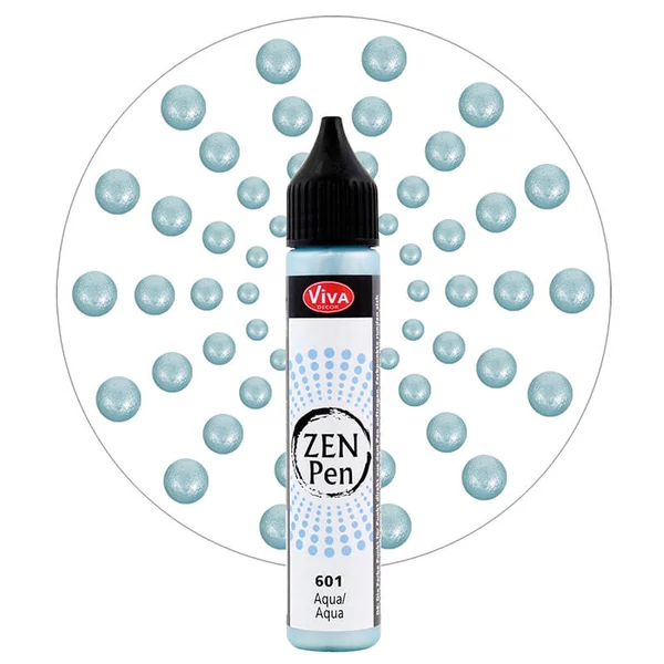 Stilou pentru pictare în puncte Zen Pen , 28 ml - albastru aqua