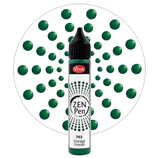 Stilou pentru pictare în puncte Zen Pen , 28 ml - verde smarald