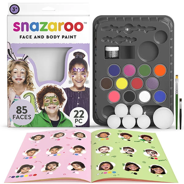 Set pictură pe față Snazaroo - Ultimate party pack, 22 buc