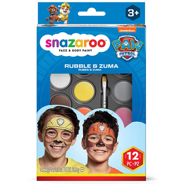 Snazaroo Set pictură facială, Patrula Cățelușilor - Rubble și Zuma