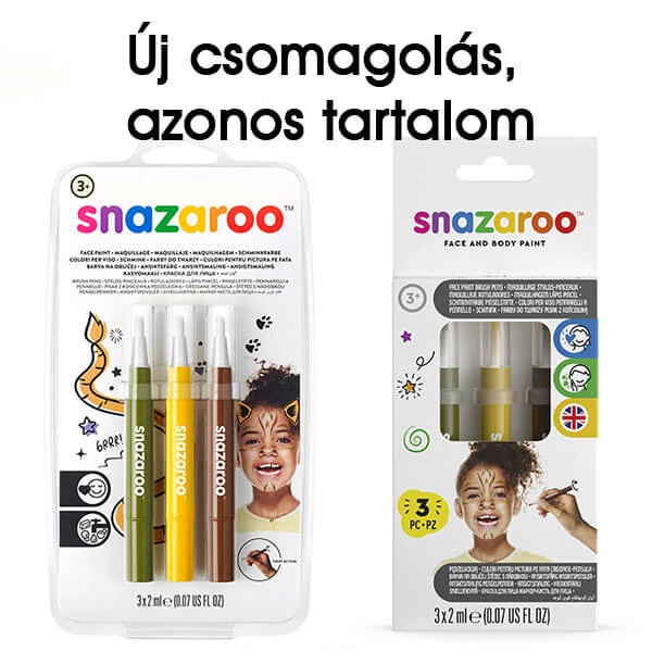 Set markere pentru pictura pe față Snazaroo - Jungle