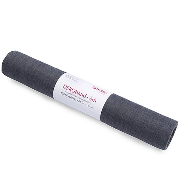 Traverse de masă textil, centru de masa, 28 cm, 3 metri - 85 antracit